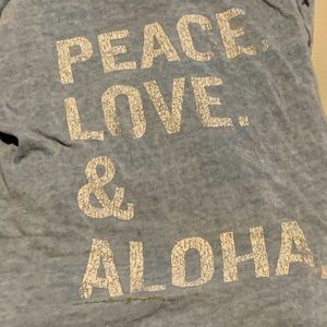 Spiritual Gangster Peace Love Aloha Hoodie Sz L